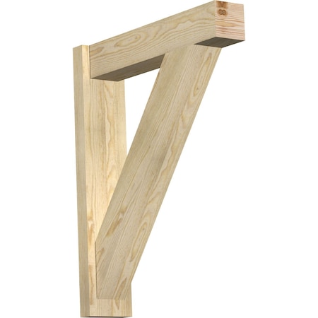 Ekena Millwork Traditional Block Rough Sawn Outlooker, Douglas Fir, 6"W x 26"D x 32"H OUT06X26X32TRA05RDF